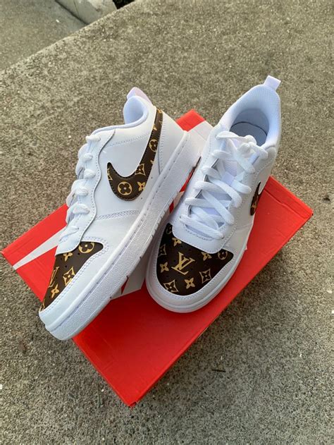 louis vuitton nike white shoes|custom louis vuitton nike shoes.